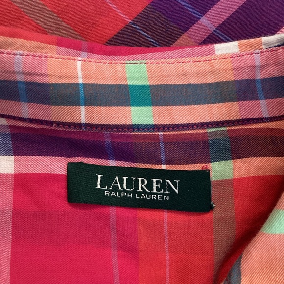 Lauren Ralph Lauren Multicolored Cotton Shirt Button Down Long Sleeve - Picture 9 of 9
